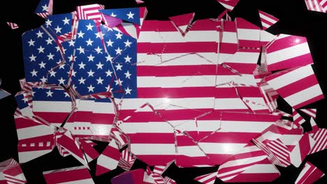 USA-USA-Zusammenbruch-Flagge-Vereinigte-Staaten-Von-Amerika-Amerikanisch-4k